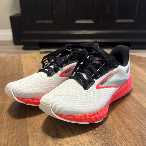 Brooks Shoes - Women’s Brooks Launch 10 White Athletic Sneakers